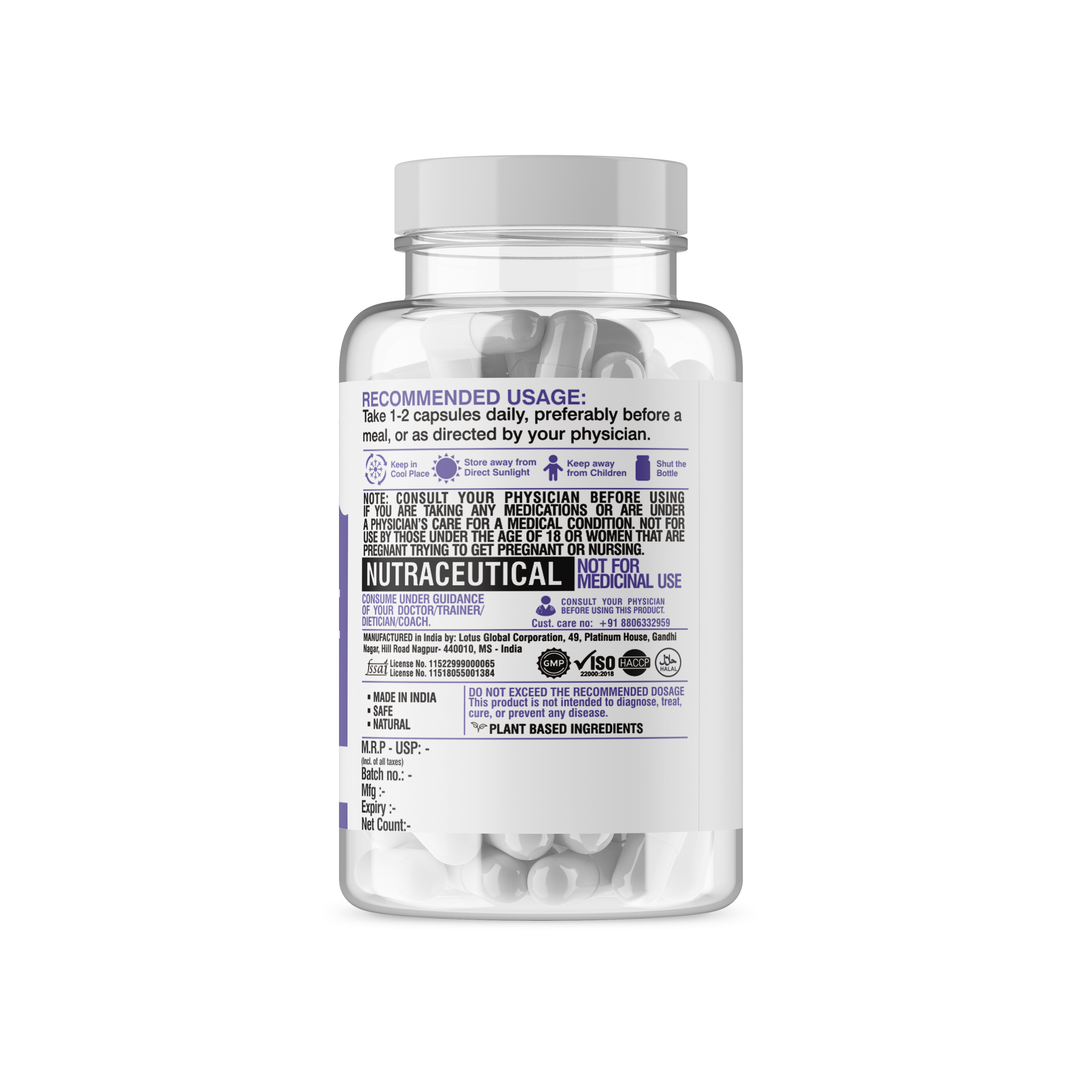 D Aspartic Acid 2000mg